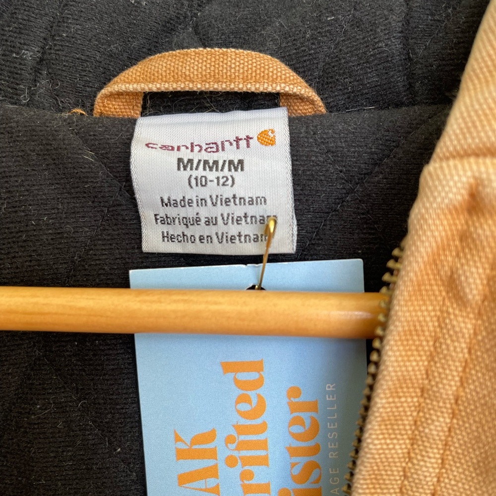 🍄SOLD🍄 Carhartt Kids Brown Patchwork Puffer Jacket - Picture 5 of 5